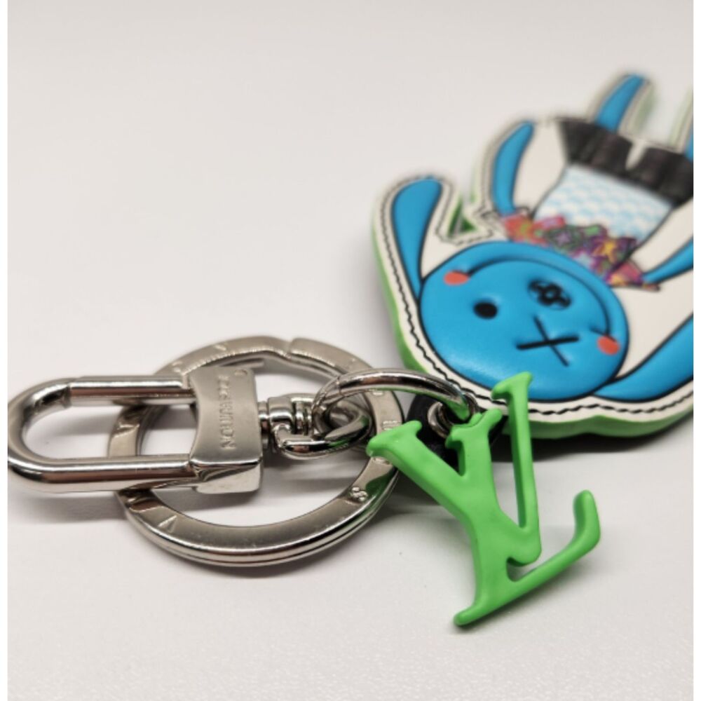 Louis Vuitton LV Rabbit Charm Keychain Virgil Abloh Blue MP2917 Bag Charm - Picture 8 of 9